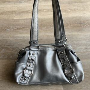 Kathy can zeeland  Silver Women's Shoulder Bag